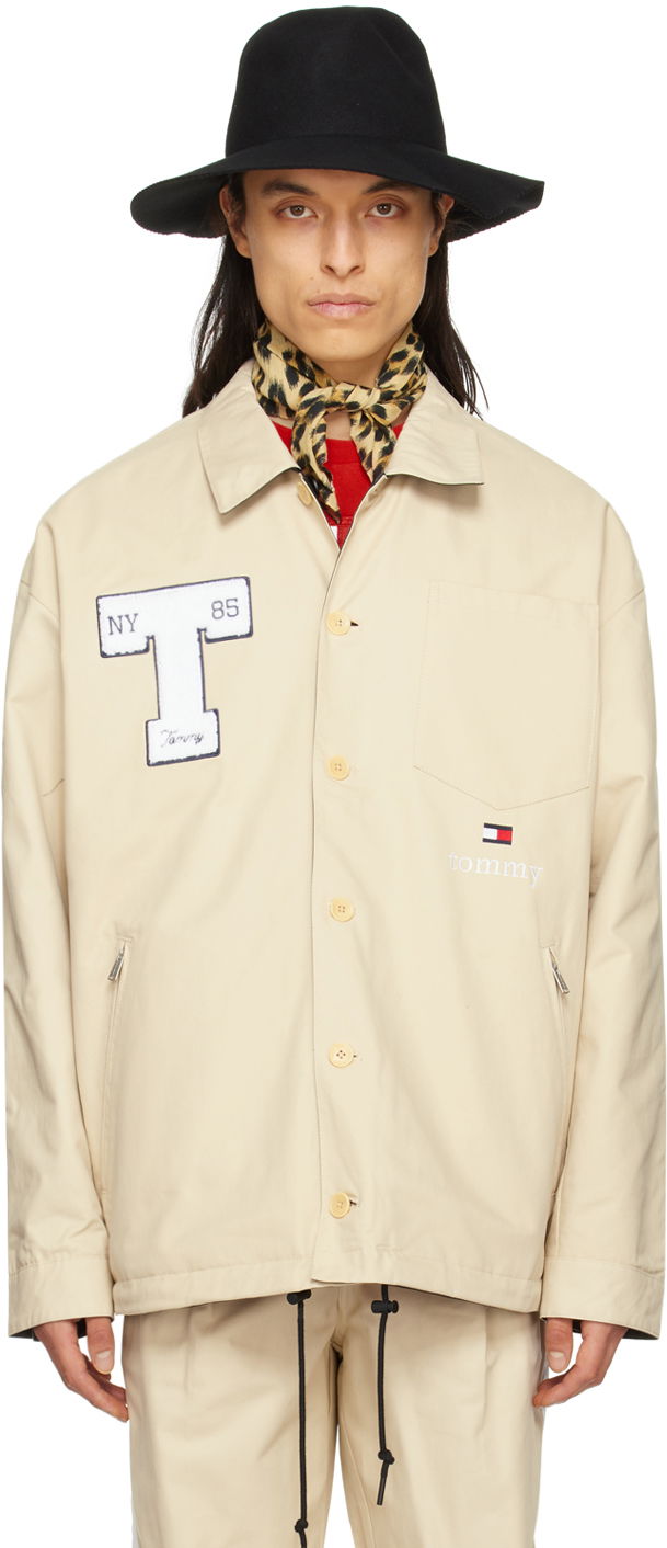 Jakke Tommy Hilfiger Coach Reversible Beige | DM0DM15985, 0