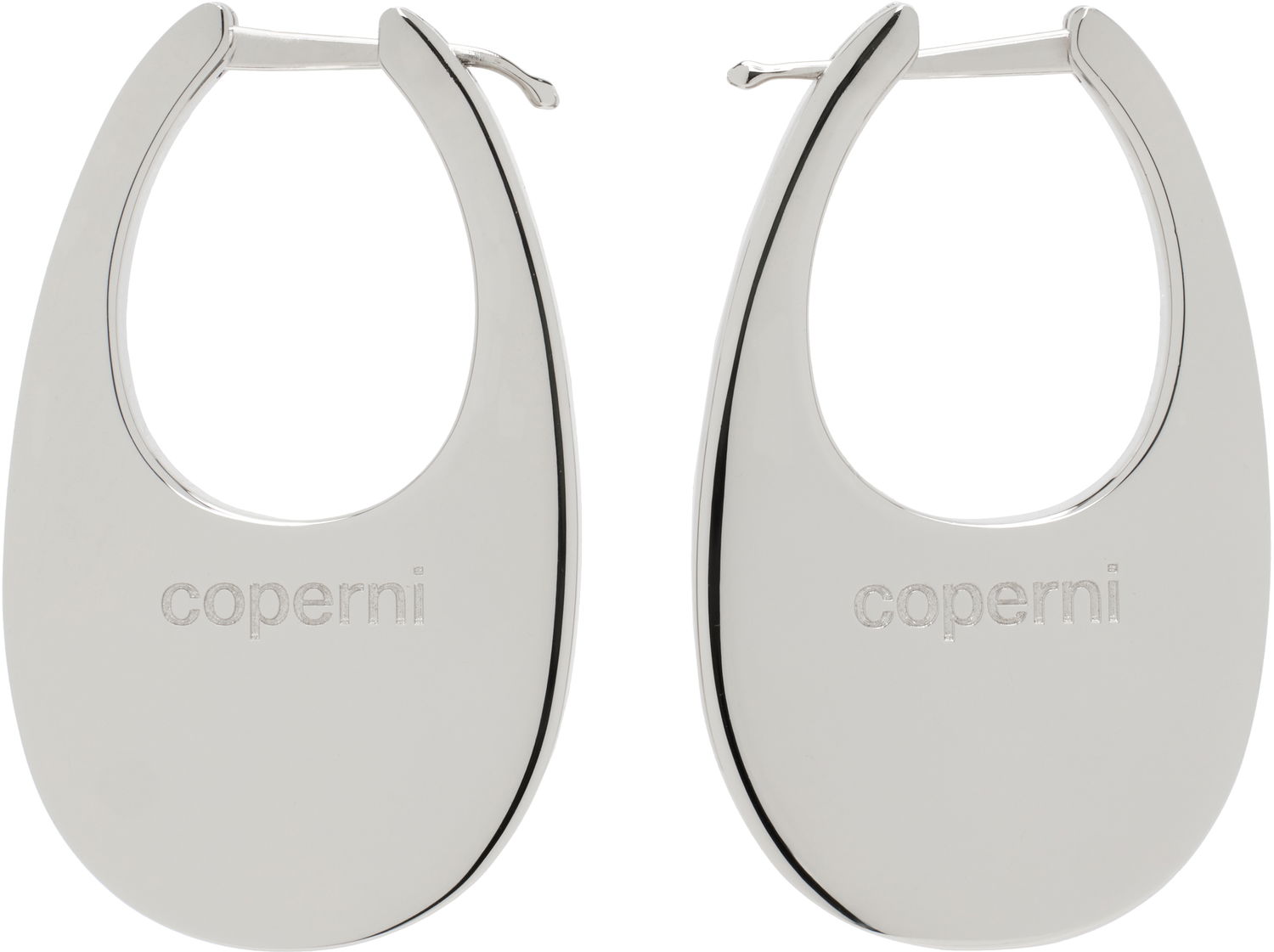 Øreringe Coperni Coperni Medium Swipe Earrings Metalisk | COPBI01BIS725, 0