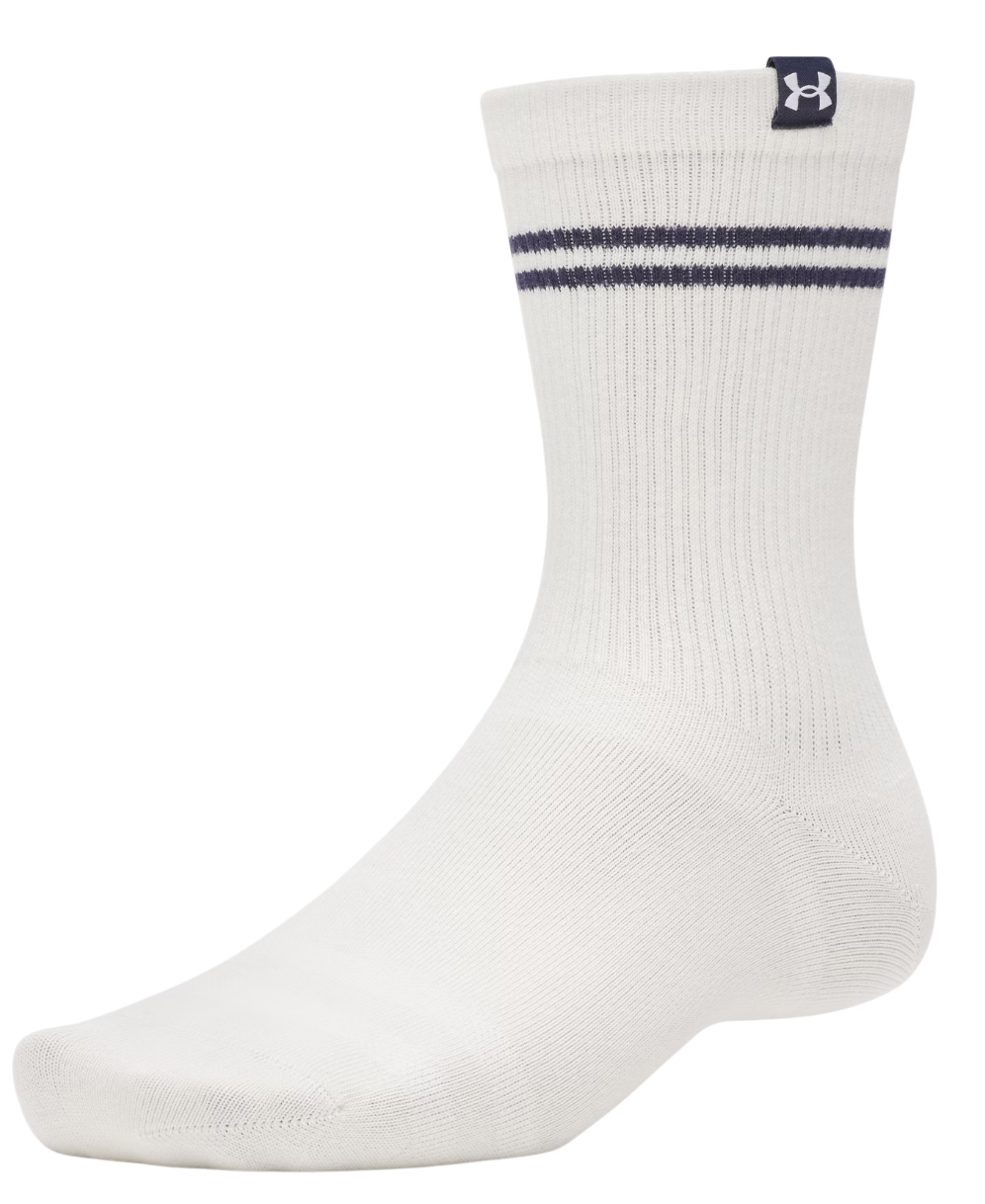 Sokker Under Armour Sportswear Cotton Striped Crew Socks Hvid | 1390130-110, 1