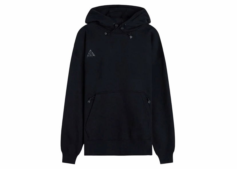 Sweatshirt Nike ACG Therma-Fit Fleece Pullover Hoodie Black Sort | CT6337-010