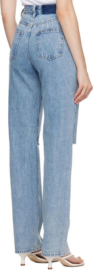 Jeans Ksubi Playback Authentik Trashed Denim Jeans Blå | WCO23DJ002, 2