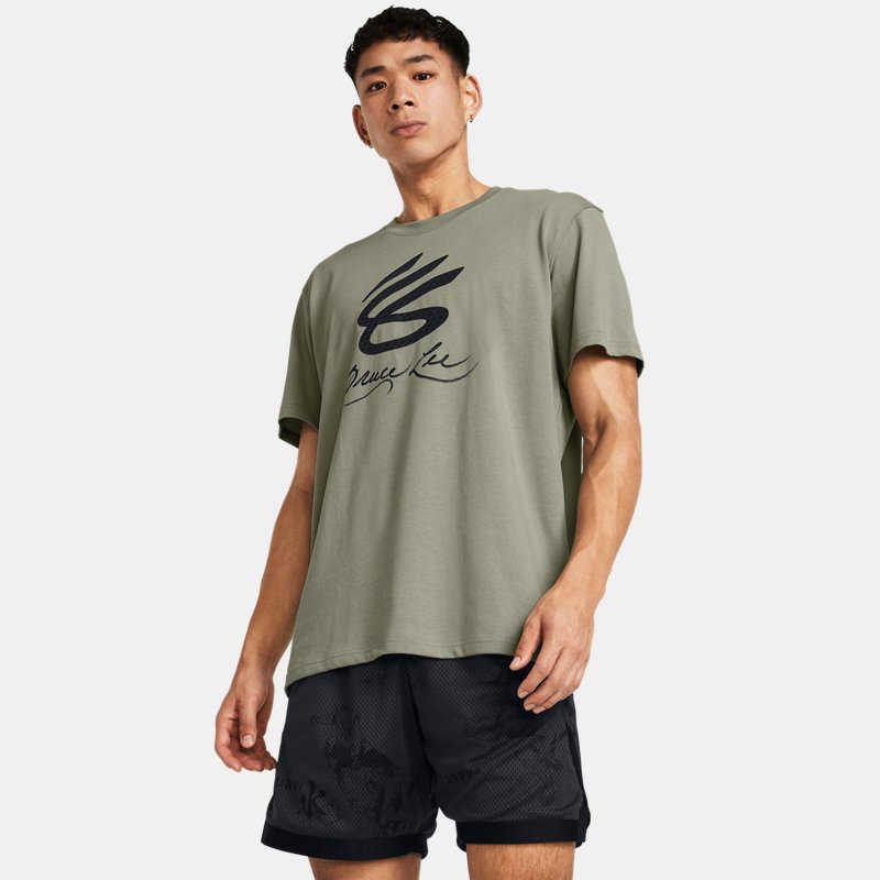 T-shirt Under Armour Curry x Bruce Lee Tee 2 Grøn | 1384269-504, 0