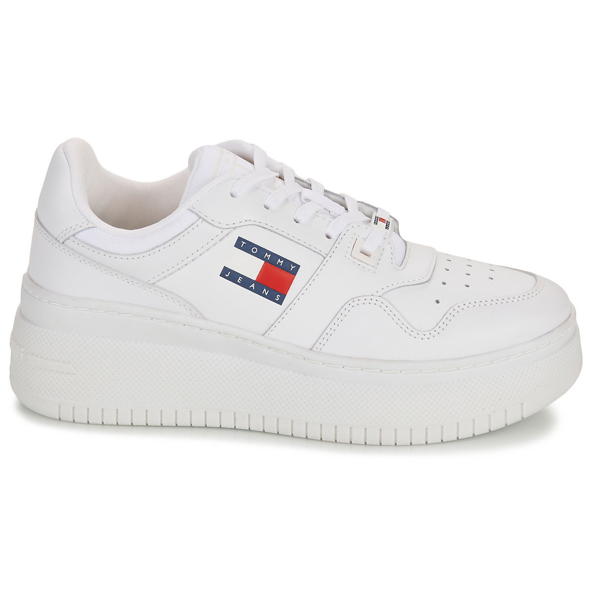 Sneakers og sko Tommy Hilfiger RETRO BASKET FLATFORM ESS Hvid | EN0EN02506-YBS, 1