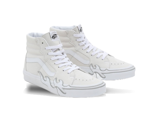 Skateboarding Vans Chaussures Sk8-hi Flame Hvid | VN0005UJWWW