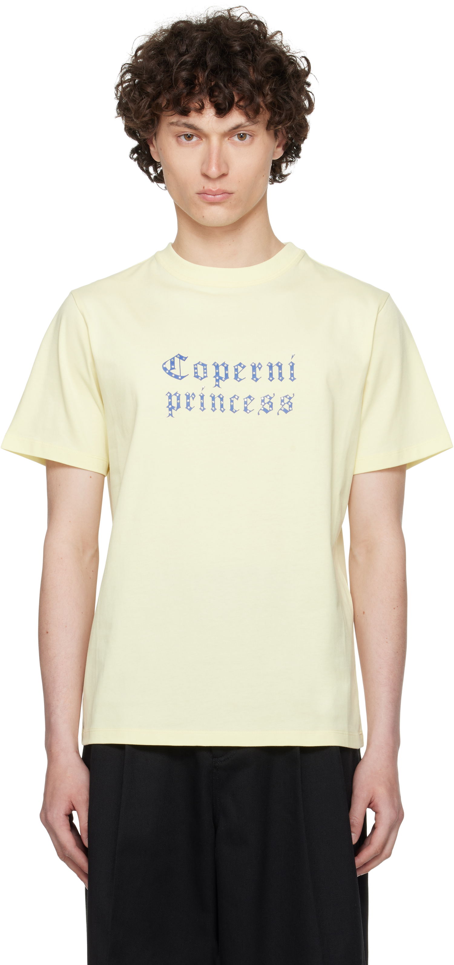 T-shirt Coperni Coperni Princess Slim-Fit T-Shirt Gul | DJS03CRF5017, 0