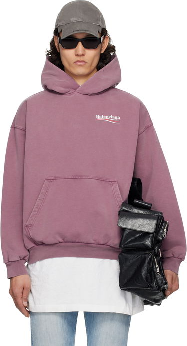Sweatshirt Balenciaga Balenciaga Campaign Hoodie Lyserød | 767877TQVN6, 0