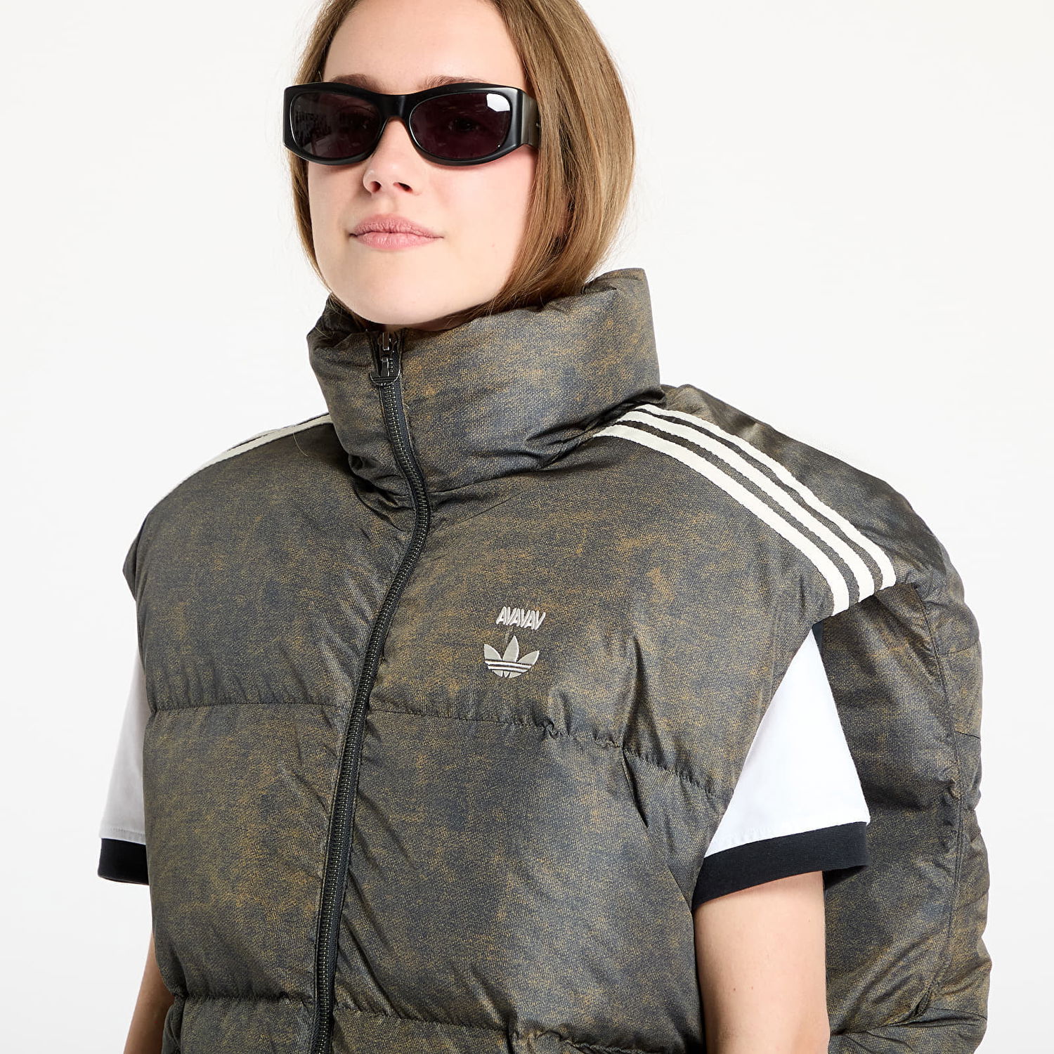 Vest adidas Originals adidas x Avavav Puffer Vest Brun | JP4848, 1