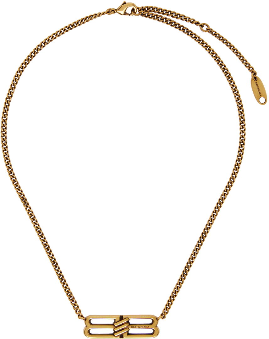 Halskæde Balenciaga BB Necklace Beige | 696223 TZ99J, 0
