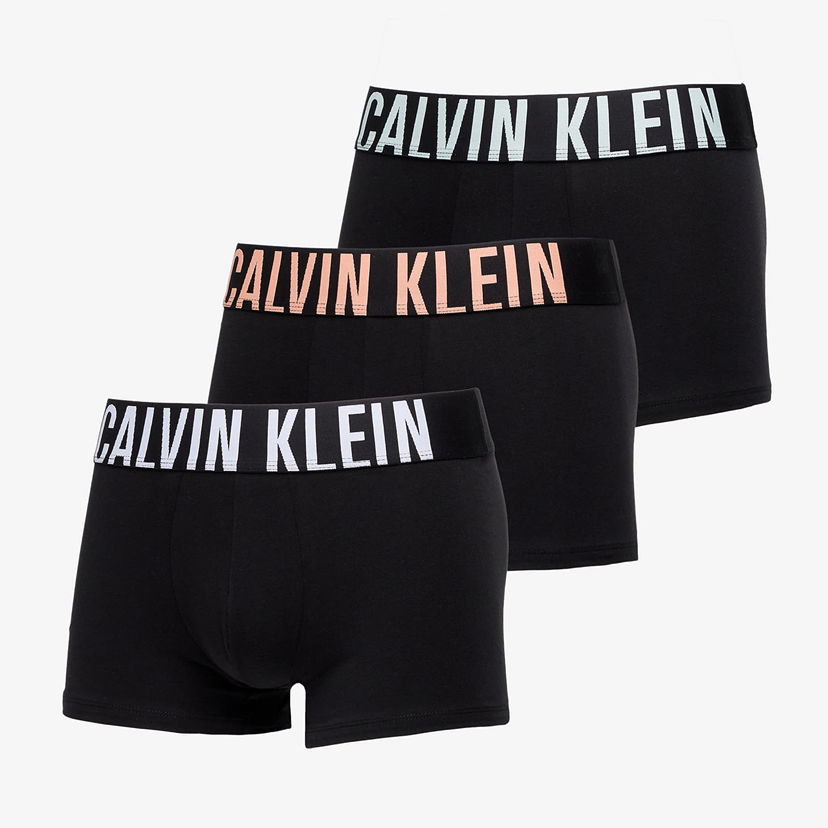Boksere CALVIN KLEIN Calvin Klein Intense Power Cotton Stretch Trunk (3-Pack) Sort | 000NB3608A VVN