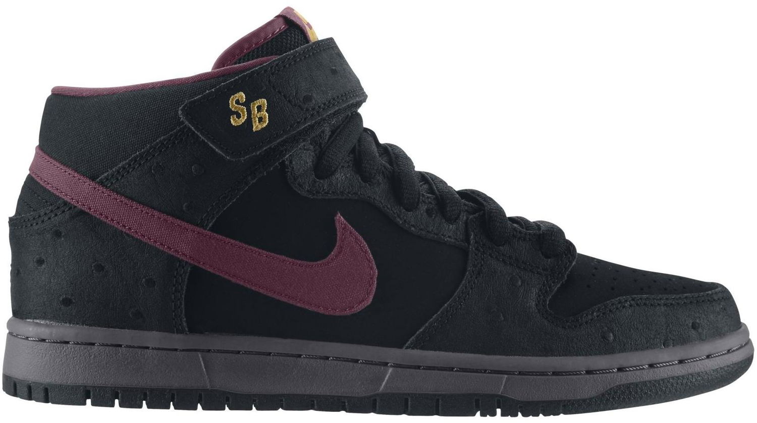 Sneakers og sko Nike SB SB Dunk Mid Black Ostrich Cherrywood Sort | 314383-060, 0