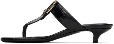 Tilbehør TOTEME TOTEME 'The Belted Croco' Heeled Sandals Sort | 242-WAS2043-LE0023, 2