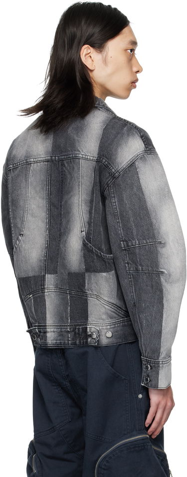 Jakke Eckhaus Latta Eckhaus Latta 'El Jacket Redux' Denim Jacket Grå | 1224-EL-PF25-SF, 2