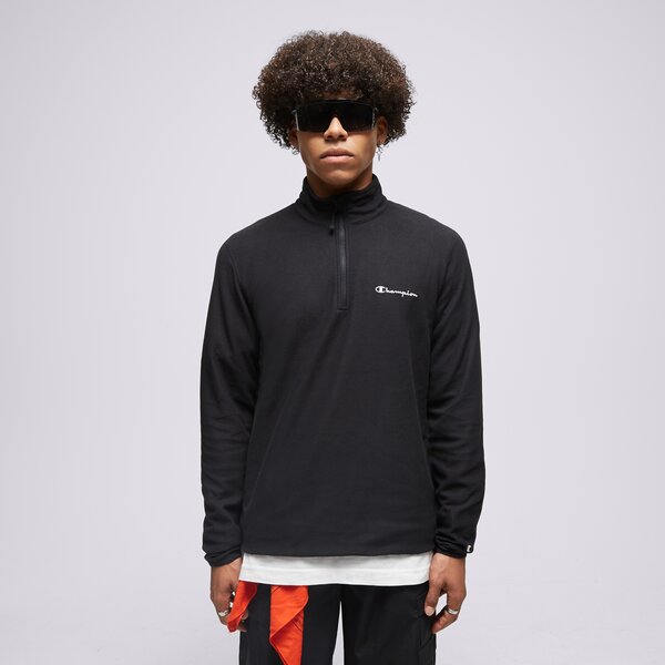 Sweatshirt Champion Fleece Half Zip Top Hoodie Sort | 216695KK001, 0