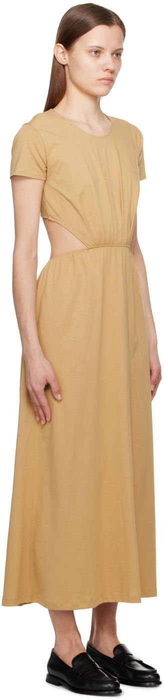 Kjole Loulou de Saison Loulou de Saison Seram Midi Dress Beige | SERAM, 1