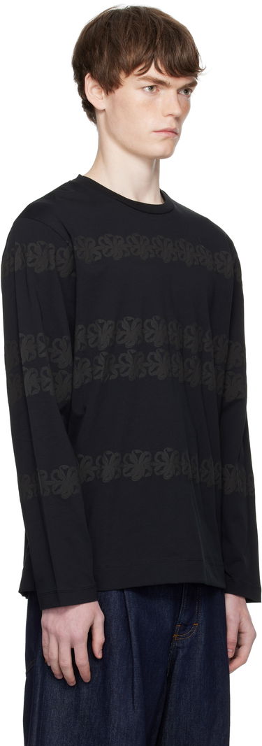 T-shirt Simone Rocha Simone Rocha Daisy Chain Print Long Sleeve T-shirt Blå | 5194P47P48-M 0569, 4
