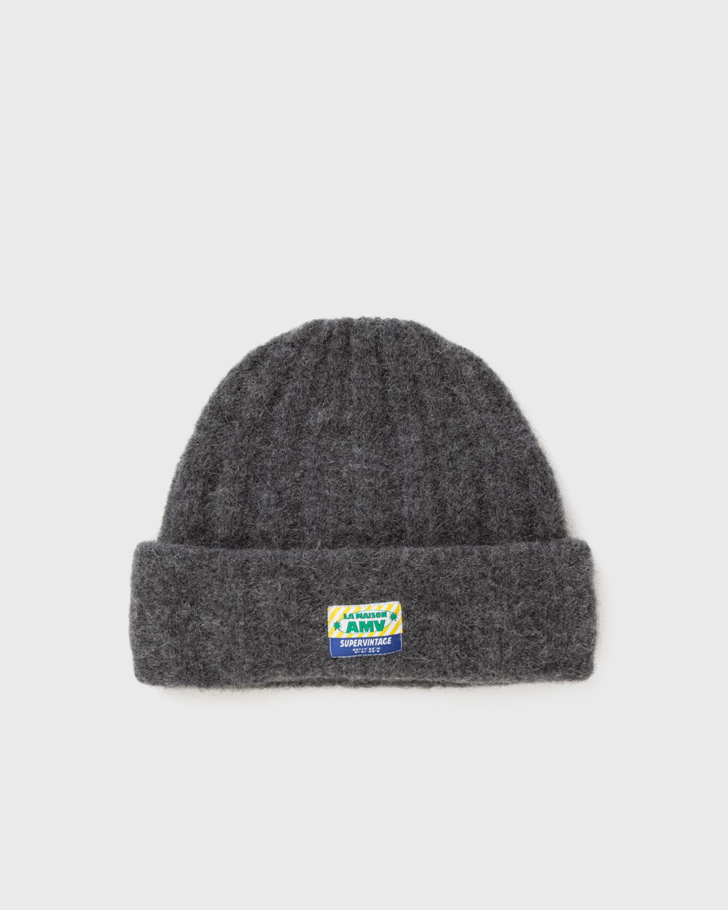 Beanie American Vintage VITOW La Maison AMV Supervintage Beanie Grå | VITO22AH25-STEEL-MELANGE, 0