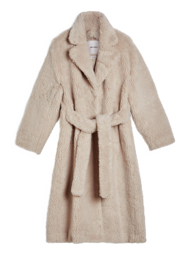 Frakker AXEL ARIGATO Eden Shearling Wrap Coat Beige | A1511001