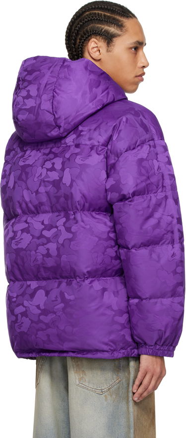 Puffer jakke BAPE A Bathing Ape Camo Jacquard Down Jacket Lilla | 001DNK801001M, 2