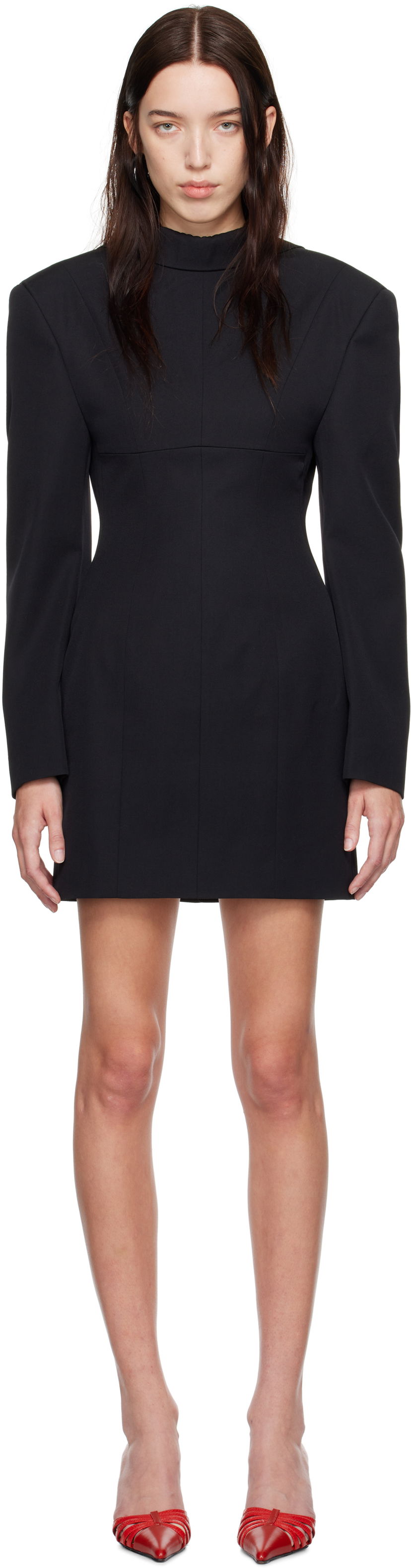 Kjole DSQUARED2 Blazer Minidress Sort | S72CV0591 S78136