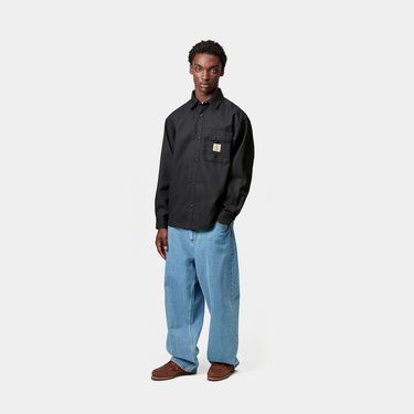 Skjorte Carhartt WIP Carhartt WIP Ray Long Sleeve Shirt Sort | I035626_3, 2