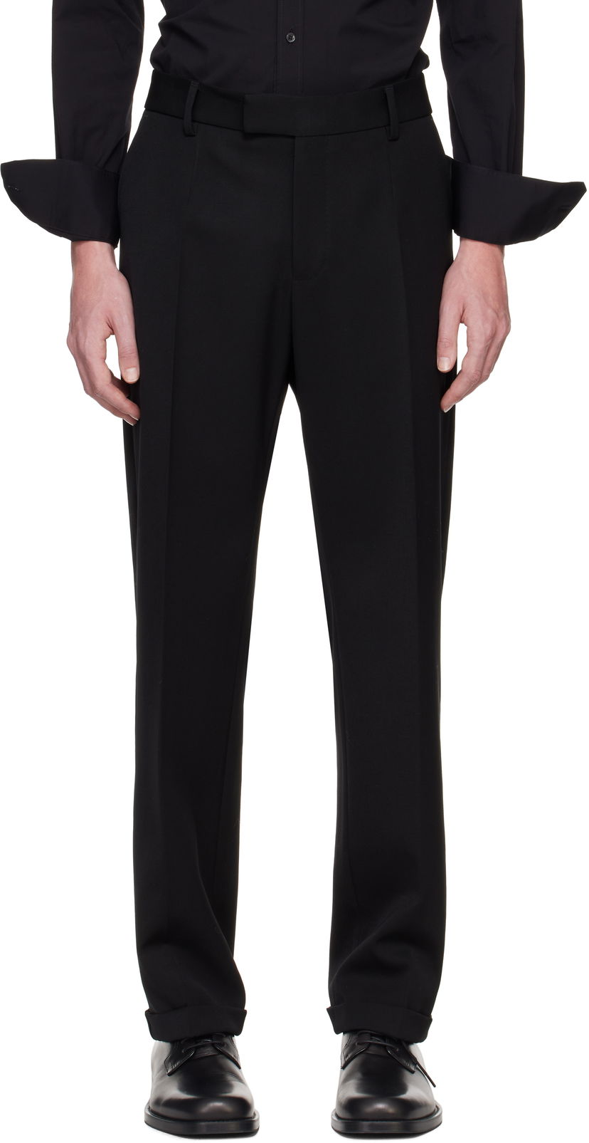 Bukser Dolce & Gabbana Dolce&Gabbana Virgin Wool Dress Trousers Sort | GP0B8TFU208