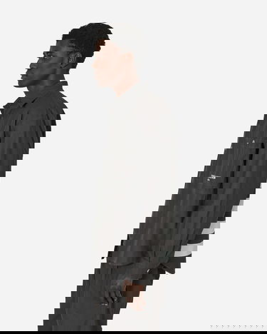 Skjorte Stone Island Marina Pleated Cotton Canvas Overshirt Grå | 8015109X3 V0065, 2