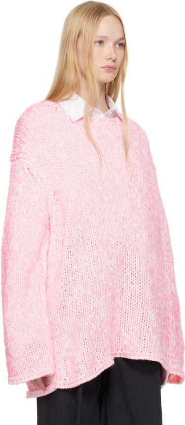 Sweater Comme des Garçons Homme Plus Lily Yarn Sweater Lyserød | PO-N010-051, 1