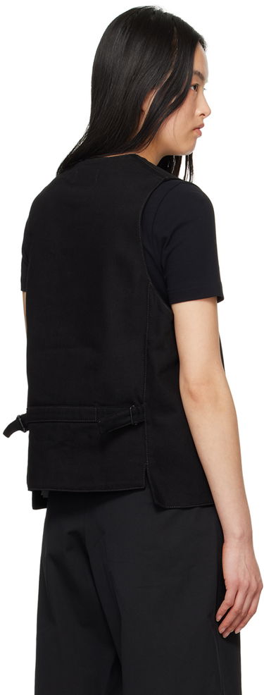 Vest LEMAIRE Lemaire Button Denim Vest Sort | OW1071 LD1004, 2