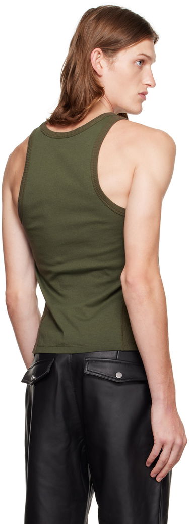 Tanktop Dion Lee Ribbed Tank Top Grøn | C3064P22, 2