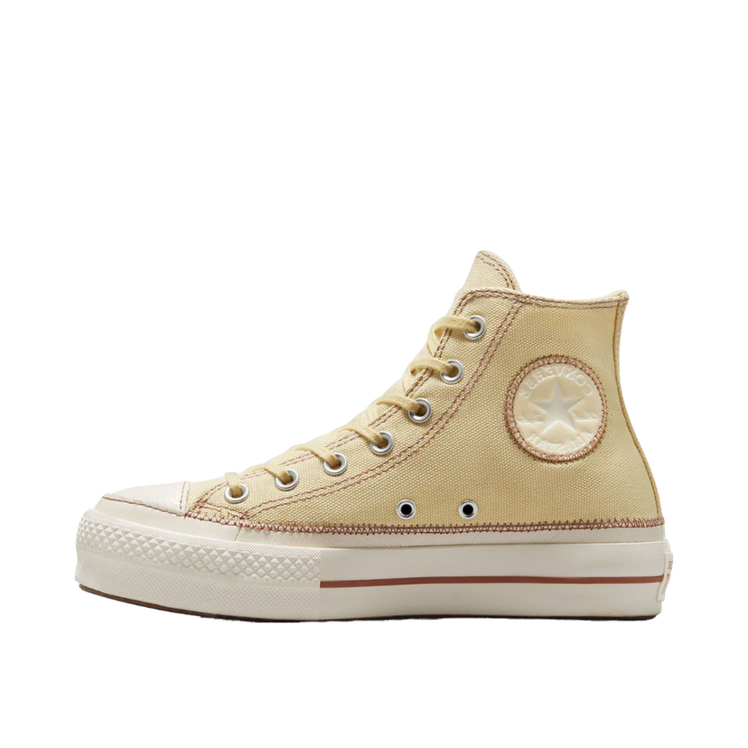 Sneakers og sko Converse Chuck Taylor All Star Lift Platform Contrast Stitching Beige | A04659C