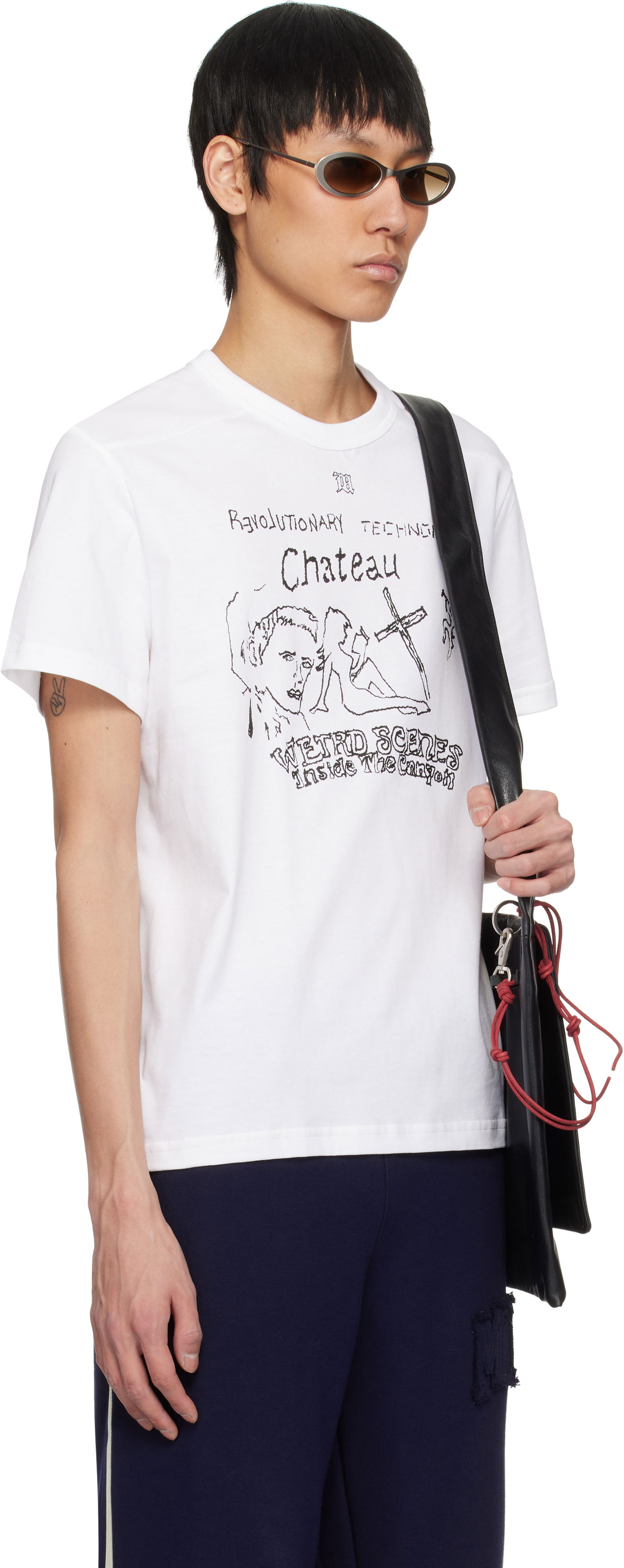 T-shirt MISBHV MISBHV 'Weird Scenes' T-Shirt Hvid | 250M114, 1