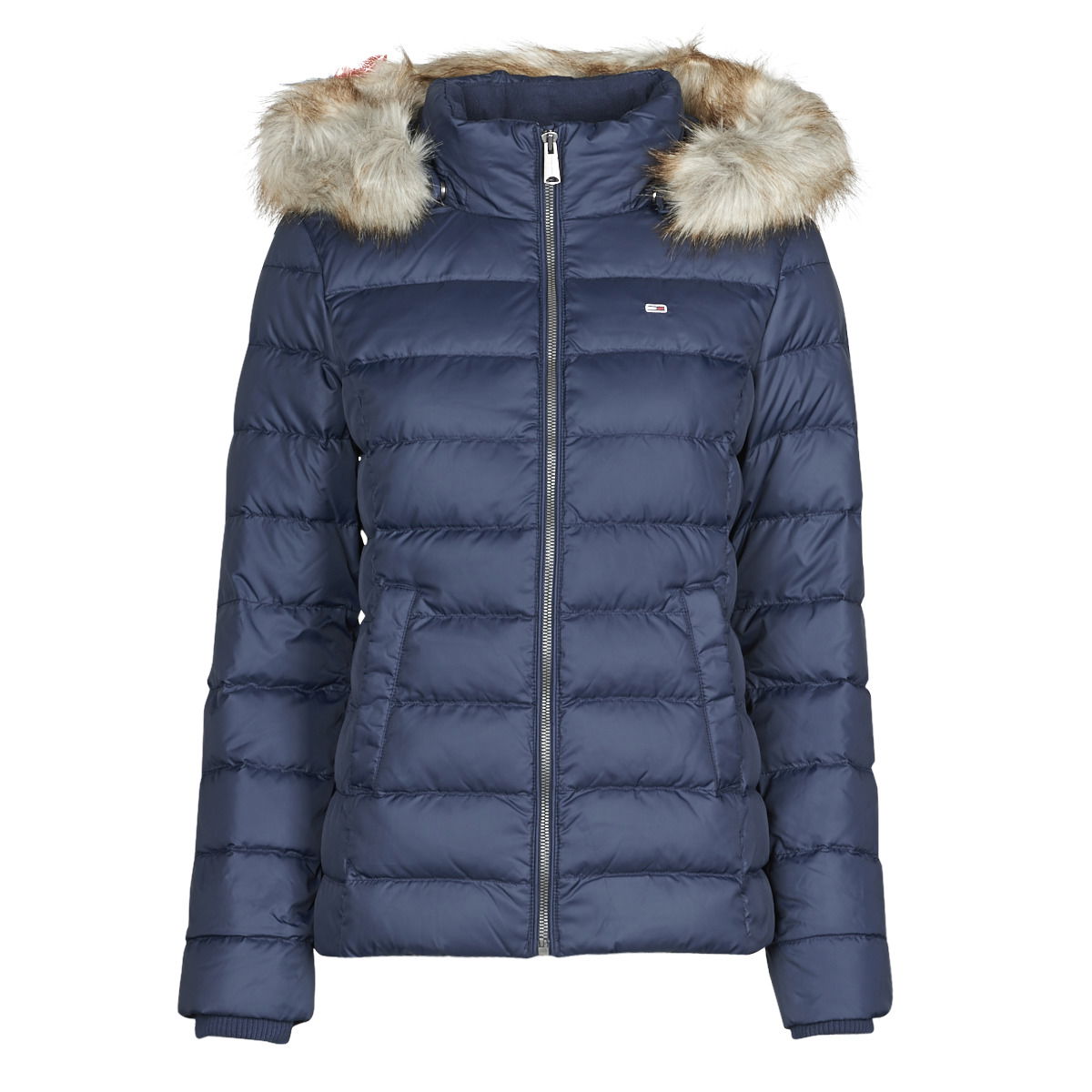 Puffer jakke Tommy Hilfiger BASIC HOODED DOWN JACKET Mørkeblå | DW0DW14693-C87=DW0DW08588-C87, 0