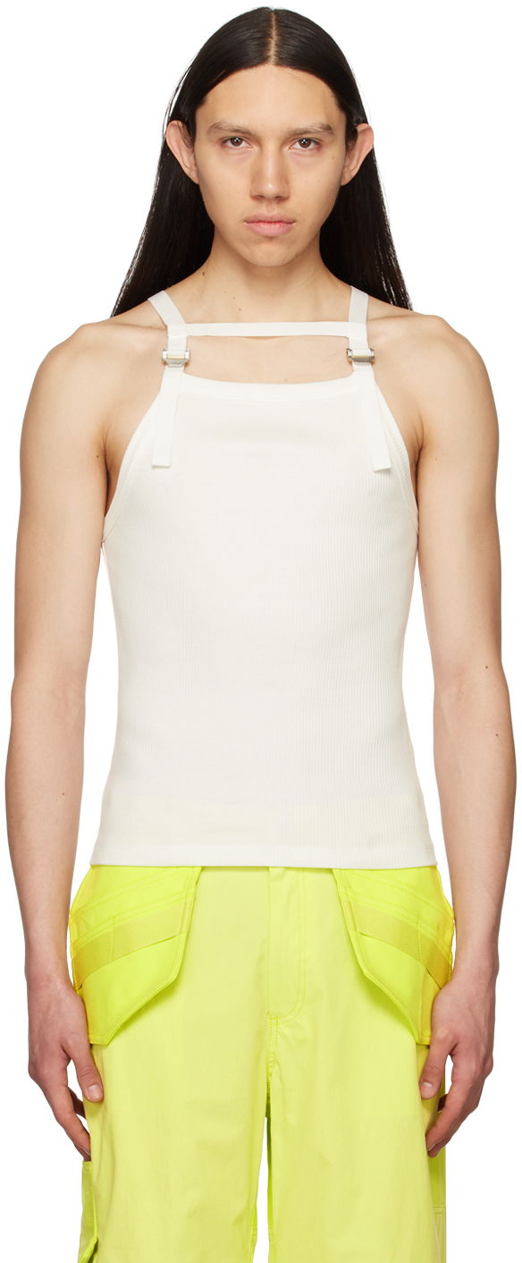 Tanktop Dion Lee Dion Lee Safety Harness Tank Top Hvid | C3136S23
