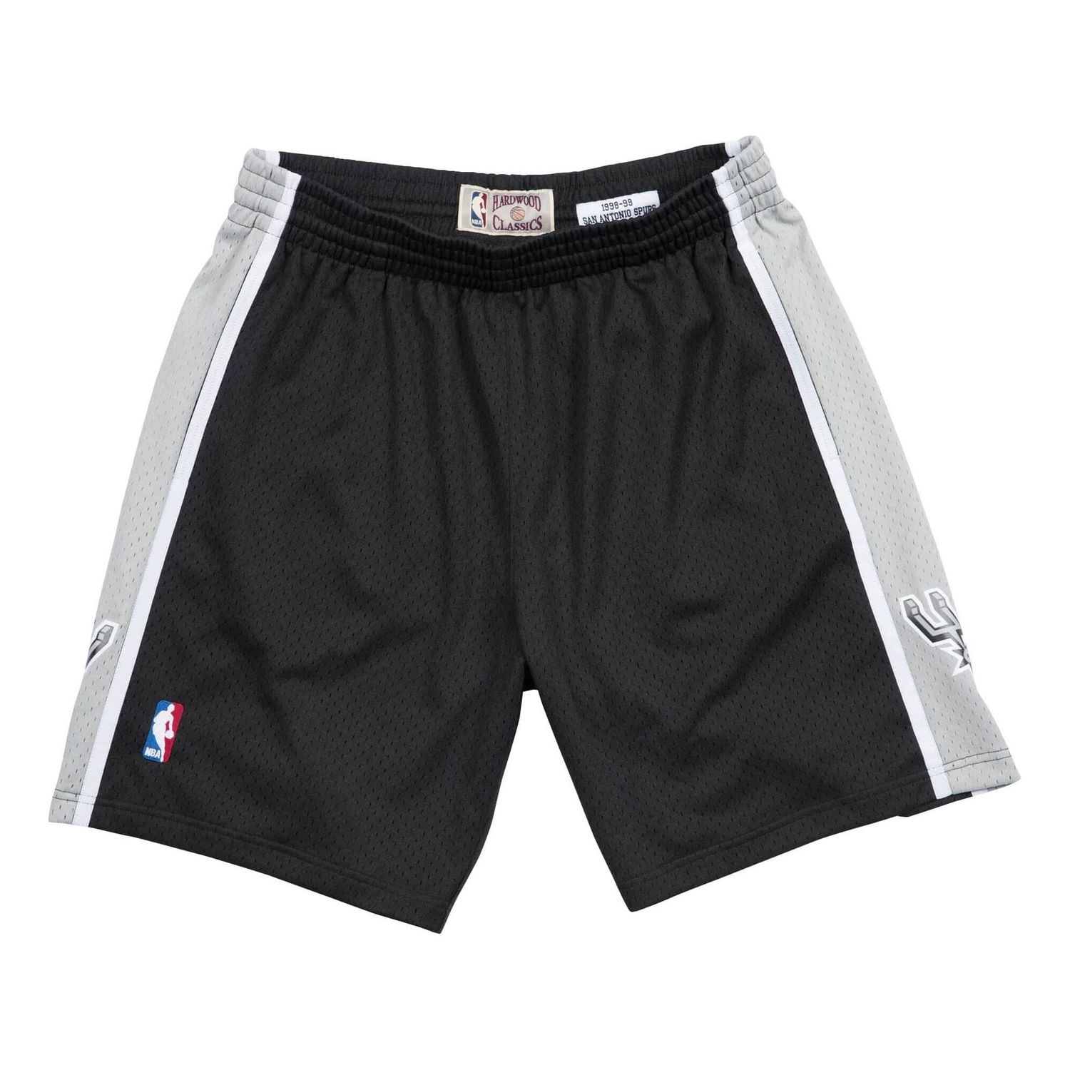 Shorts Mitchell & Ness Mitchell & Ness Spurs 1998-99 Swingman Shorts Sort | SMSHGS18251-SASBLCK98, 0