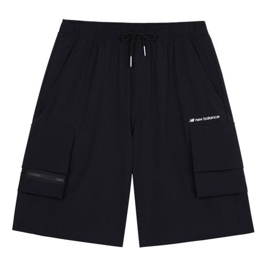 Shorts New Balance Men's Woven Cargo Shorts Sort | AMS12368-BK