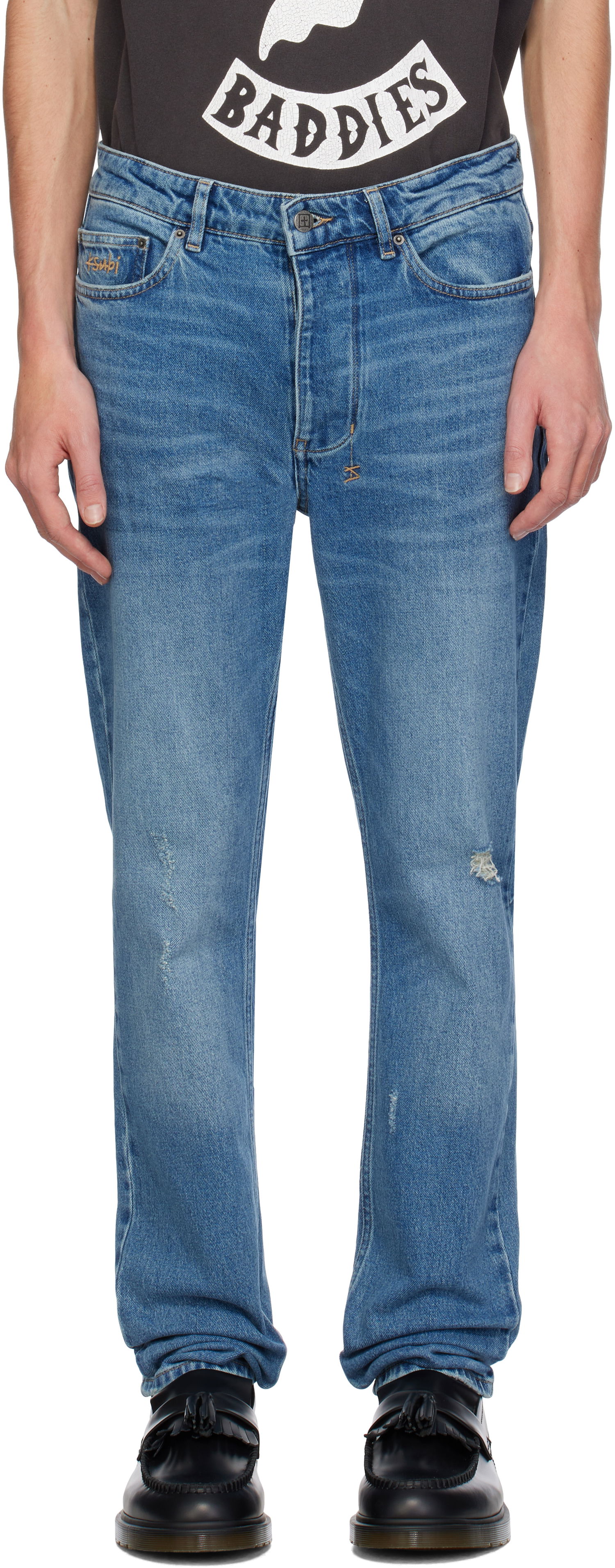 Jeans Ksubi Chitch Maverick Distressed Jeans Blå | MFA24DJ006, 0