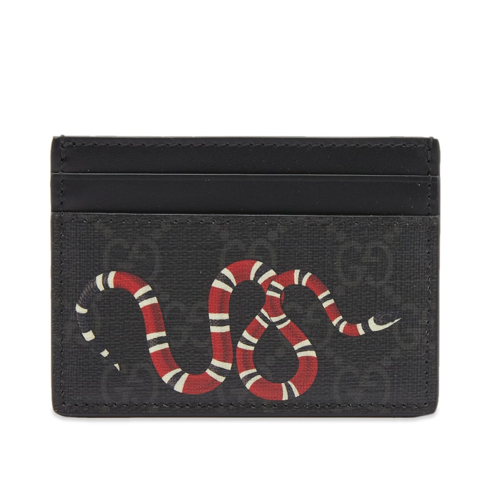 Tegnebog Gucci Supreme Snake Card Holder Black Sort | 451277-K541N-1058, 0
