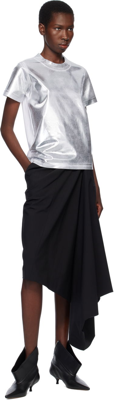 T-shirt Junya Watanabe Junya Watanabe Hyper Density Jersey T-Shirt Metalisk | JO-T037-051, 3