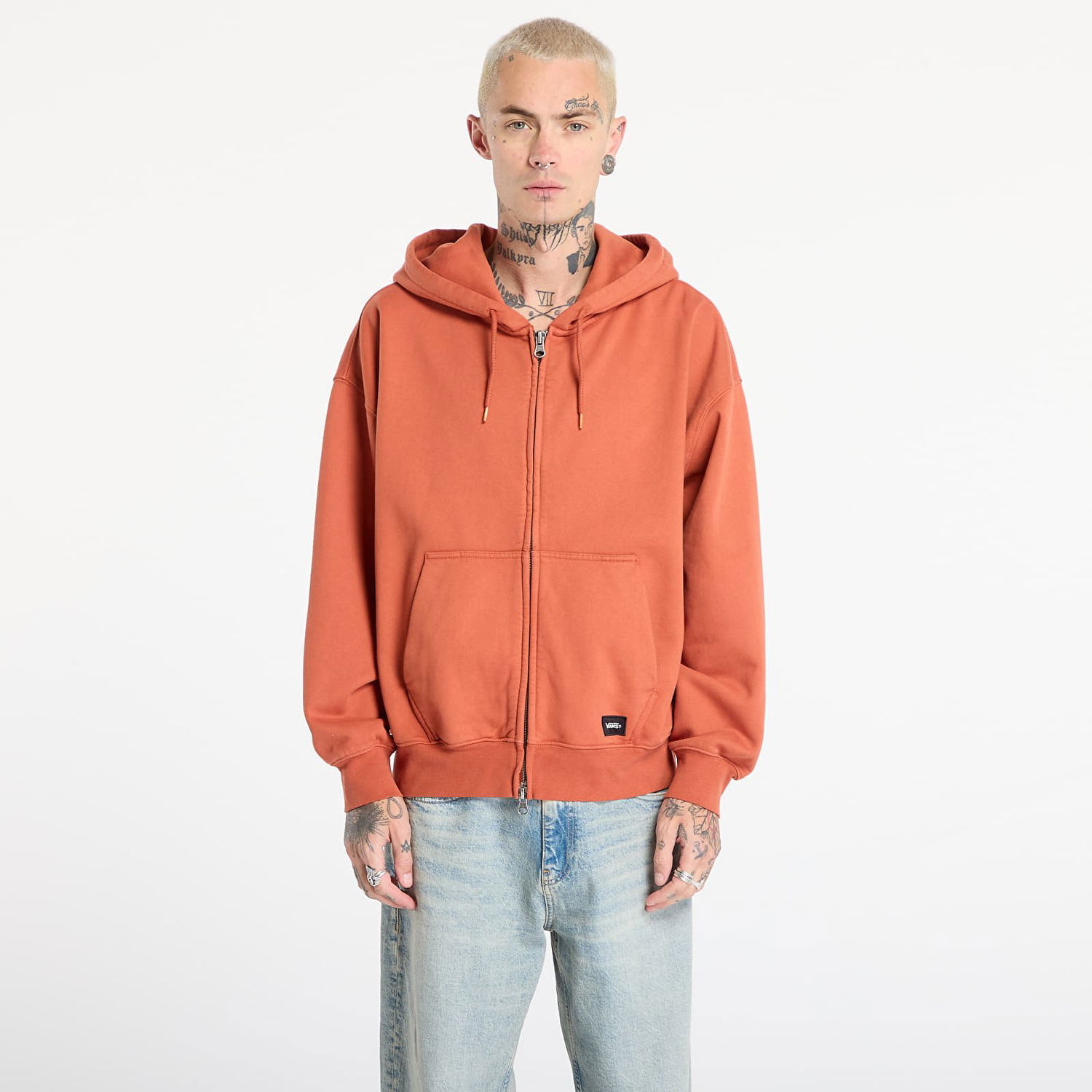 Sweatshirt Vans Sweatshirt LX Zip Hoodie Orange | VN000P98Y7X1, 0