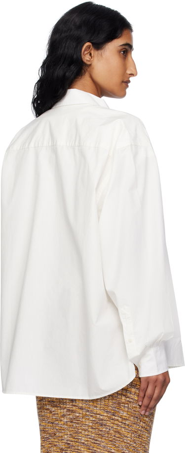 Skjorte Baserange Baserange Claude Button-Down Shirt Hvid | SHCL-PO-000, 2
