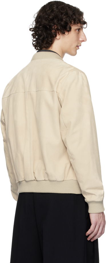Bomberjakke BOSS BECKHAM x BOSS Suede Bomber Jacket Beige | 50549074, 3