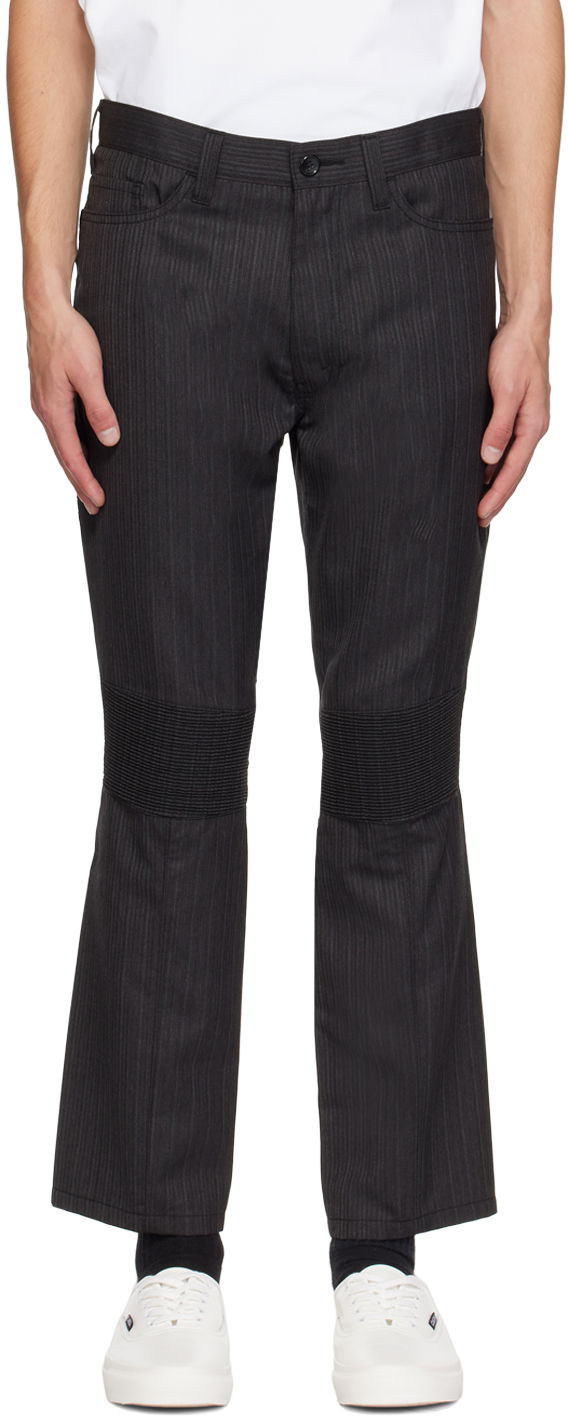 Bukser Junya Watanabe Ruched Detail Straight-Leg Trousers Sort | WL-P014-051, 0