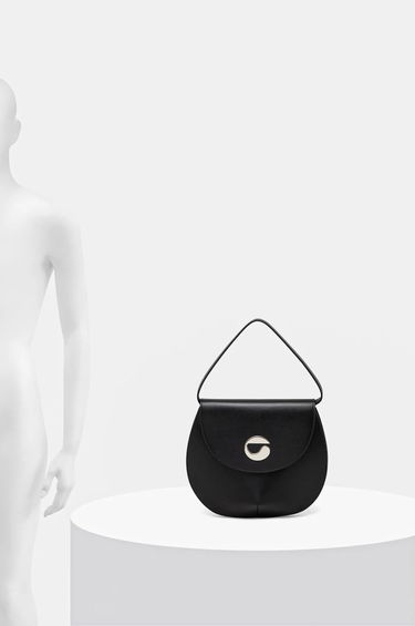 Håndtaske Coperni Coperni U.F.O. Leather Handbag Sort | COPBA34405, 5