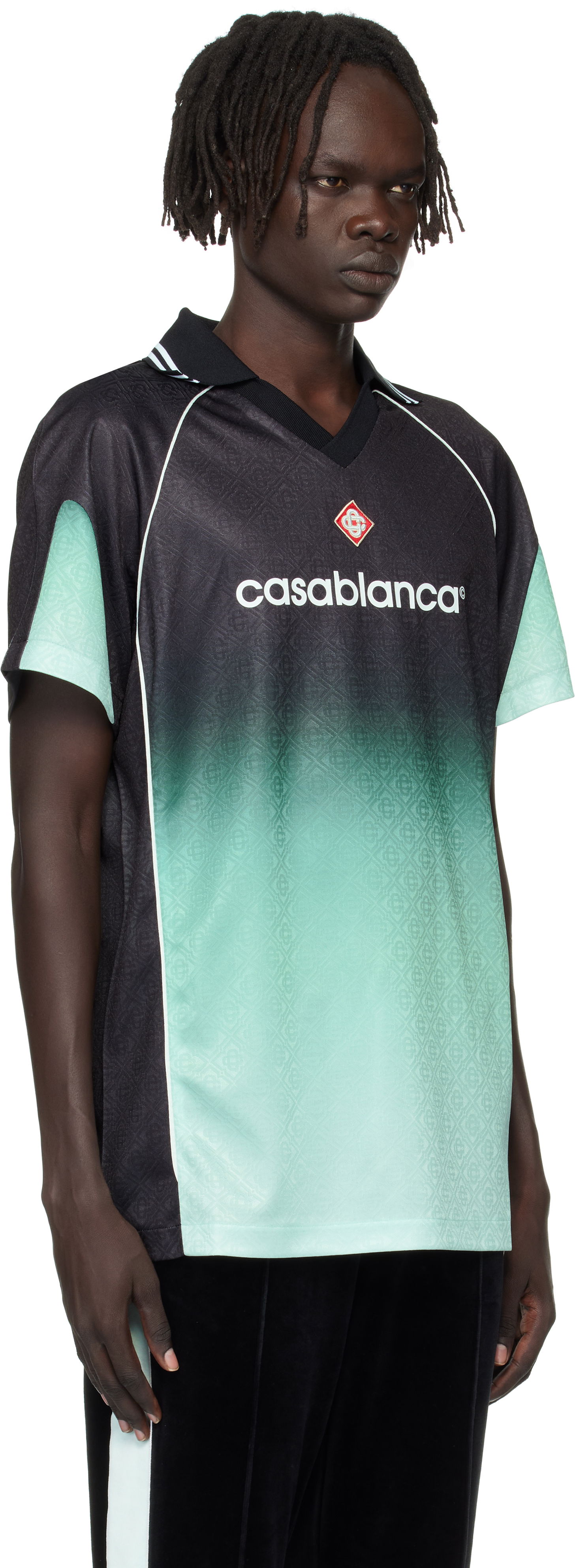 Jersey Casablanca Casablanca Monogram Football Jersey Grøn | U-MPF25-JTP-375-01, 1