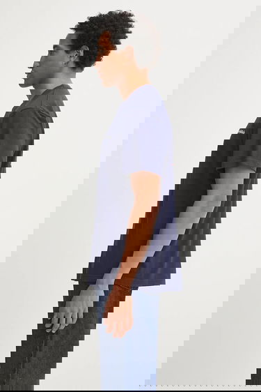 T-shirt Sporty & Rich Sporty & Rich 'Health is Wealth' Tee Mørkeblå | TO043602006BL106, 4