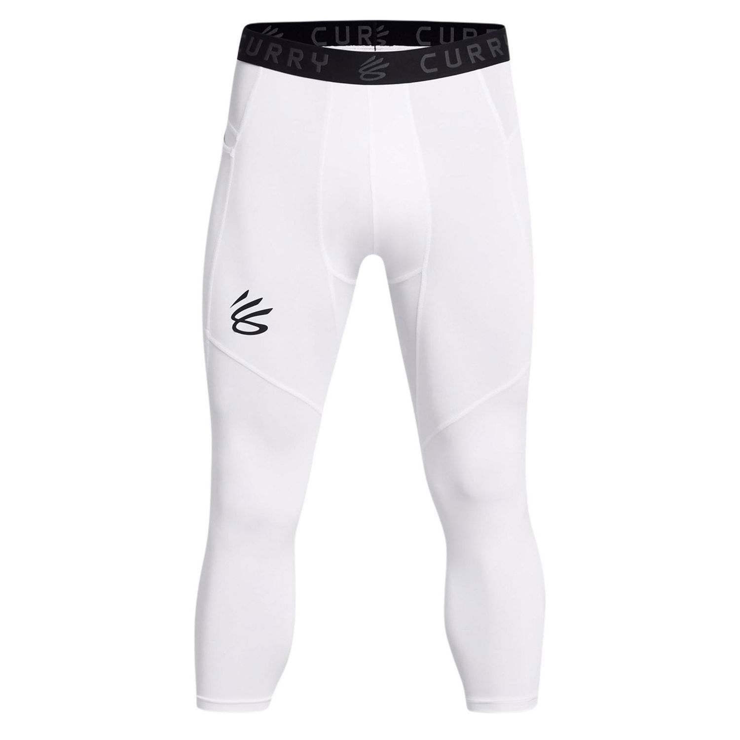 Leggings Under Armour Curry Brand Men's 3/4 Compression Leggings Hvid | 1379828-100, 0