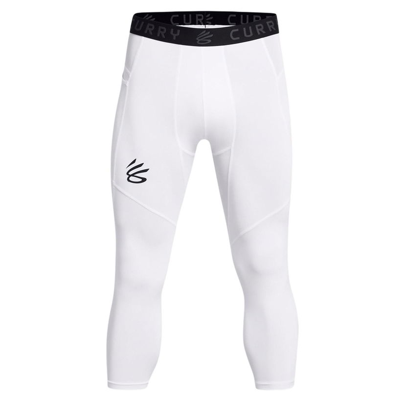 Leggings Under Armour Curry Brand Men's 3/4 Compression Leggings Hvid | 1379828-100