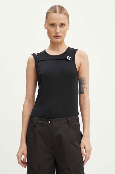 Tanktop HELIOT EMIL Cutout Detail Tank Top Sort | PREAW24.M.09.118, 8