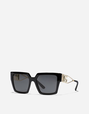 Solbriller Dolce & Gabbana Diva Square Sunglasses Sort | VG4446VP5879V000, 1