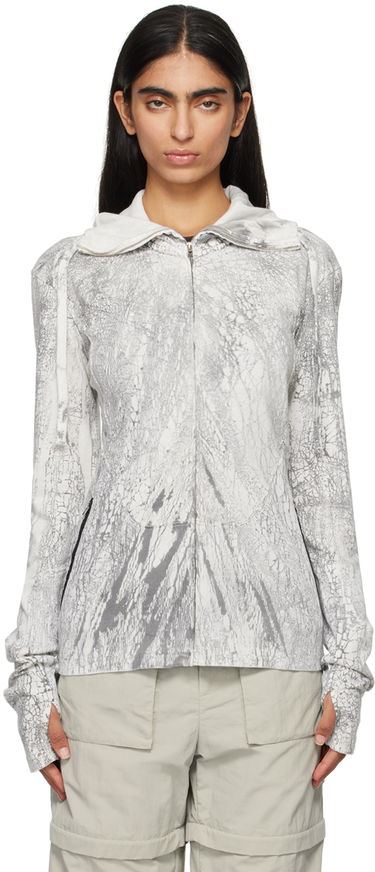 Sweatshirt Acne Studios Acne Studios Dyed Zip-Up Hoodie Grå | BI0203-, 0